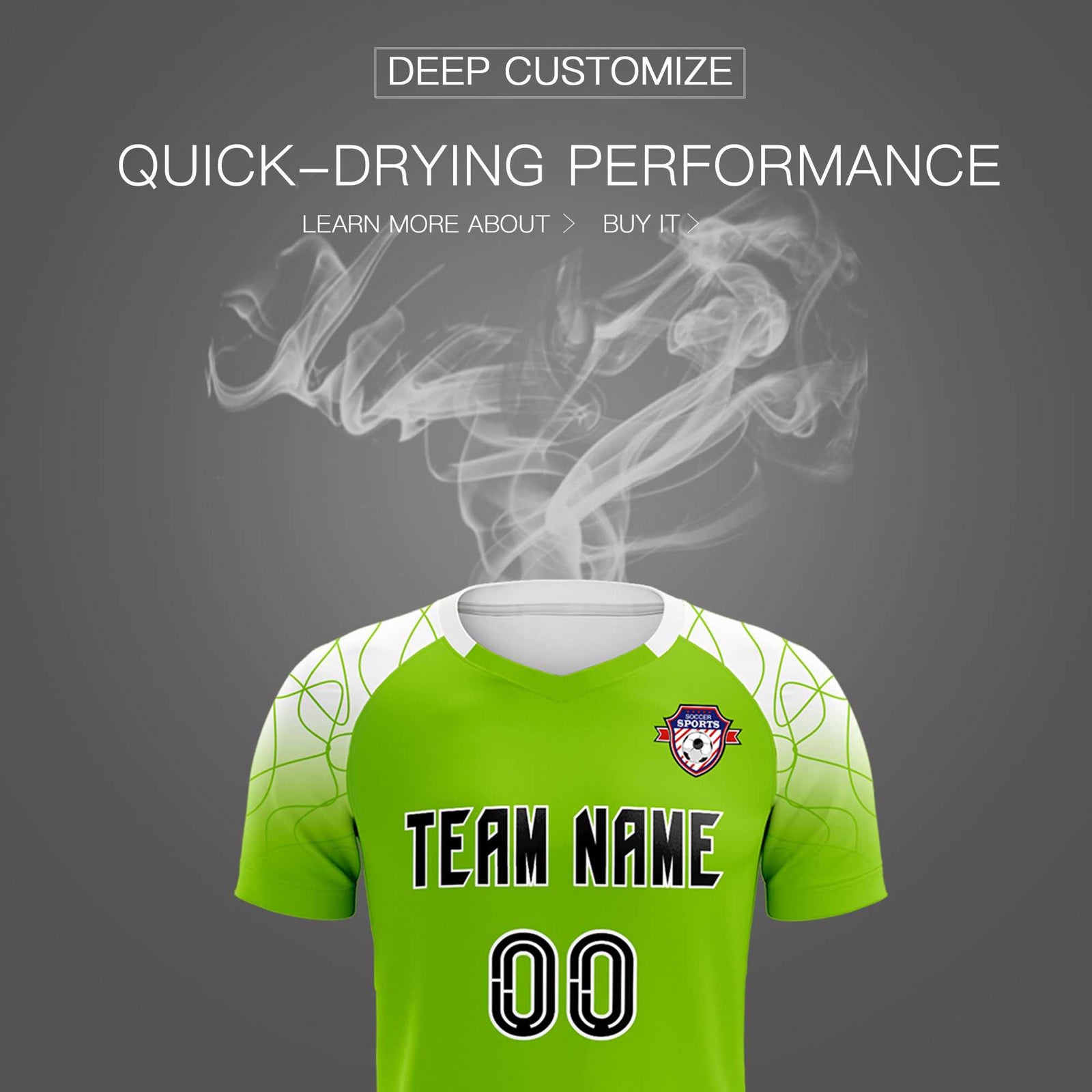 Custom Green Classic Soccer Training Sets Jersey For Adults/Kids