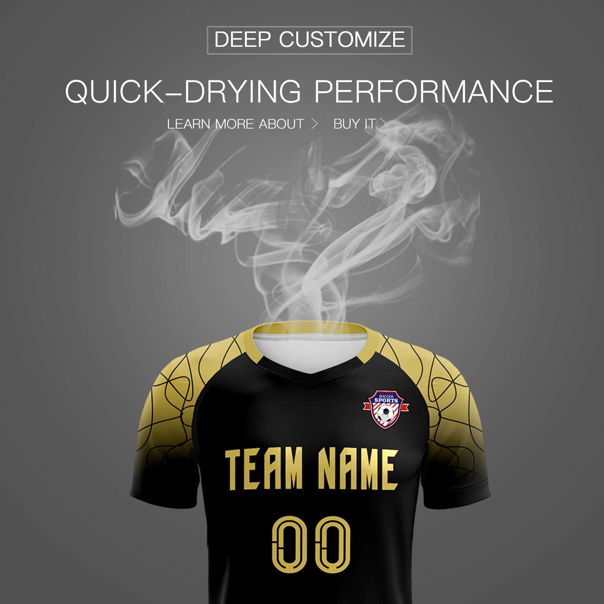 Custom Black Classic Soccer Training Sets Jersey For Adults/Kids