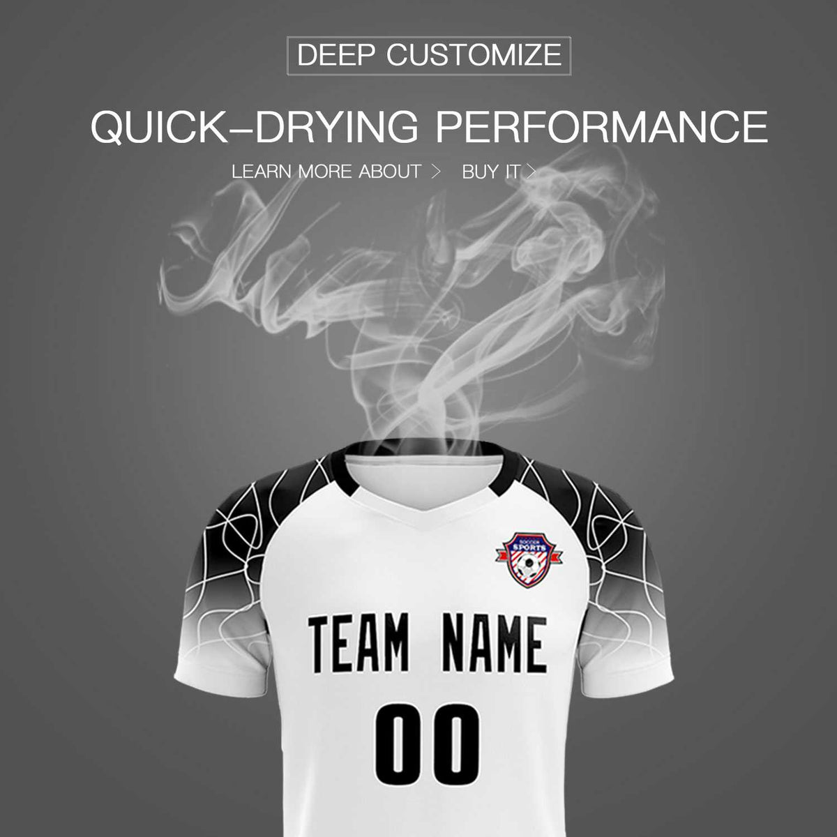 Custom White Classic Soccer Training Sets Jersey For Adults/Kids