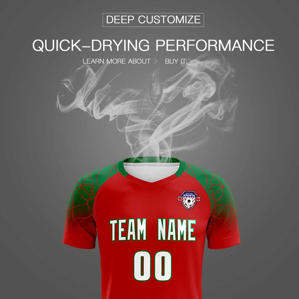 Custom Red Classic Soccer Training Sets Jersey For Adults/Kids