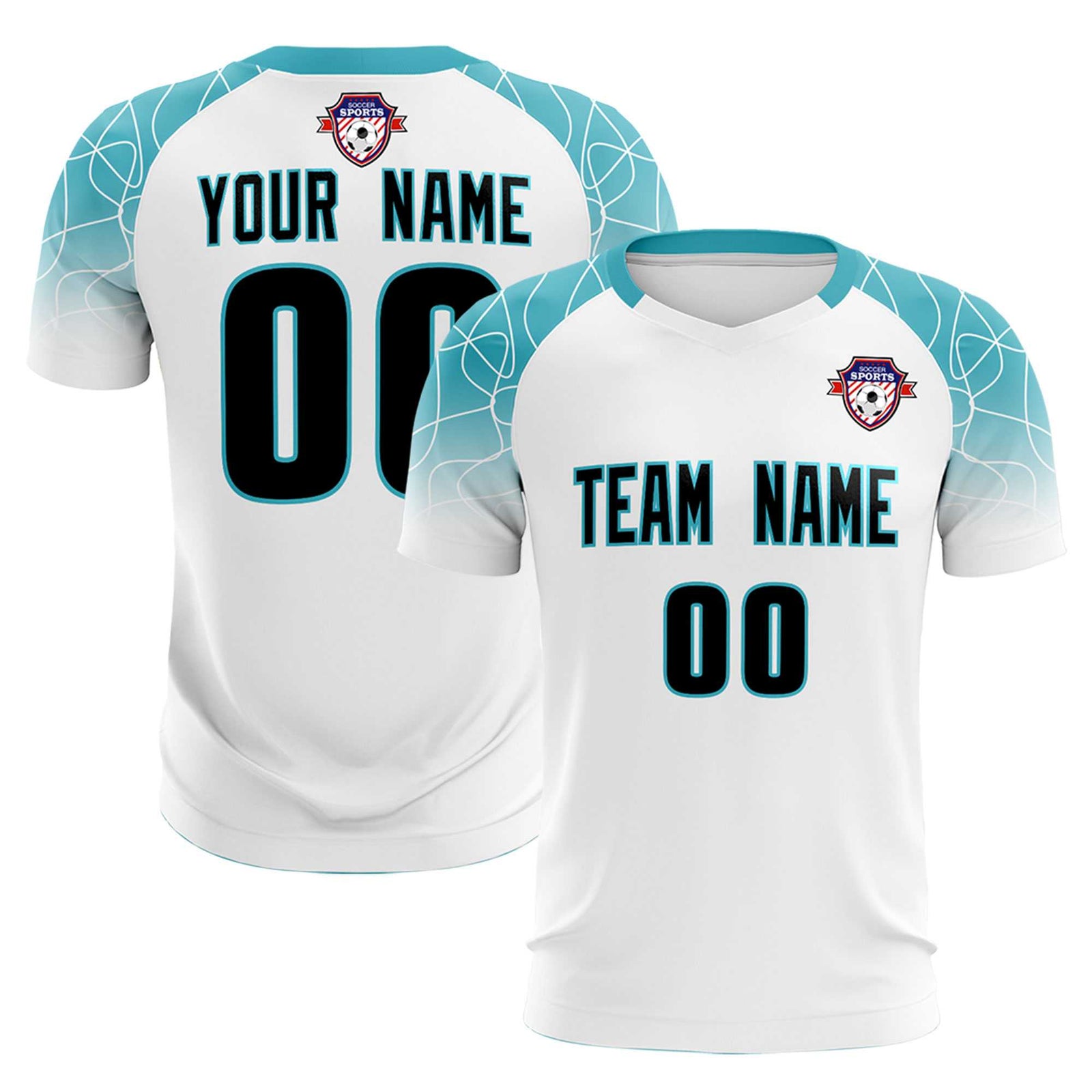 Custom White Classic Soccer Training Sets Jersey For Adults/Kids