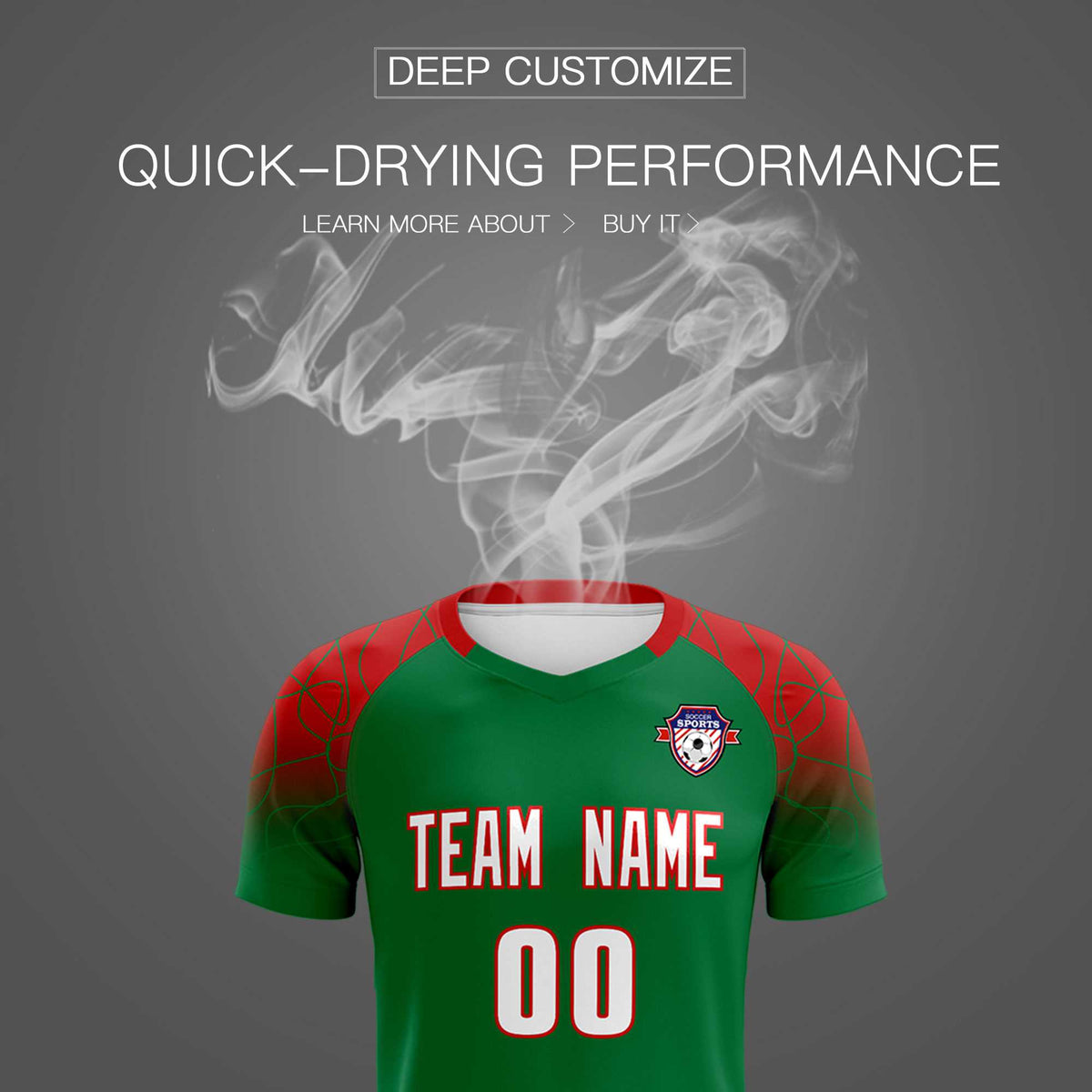 Custom Kelly Green Classic Soccer Training Sets Jersey For Adults/Kids