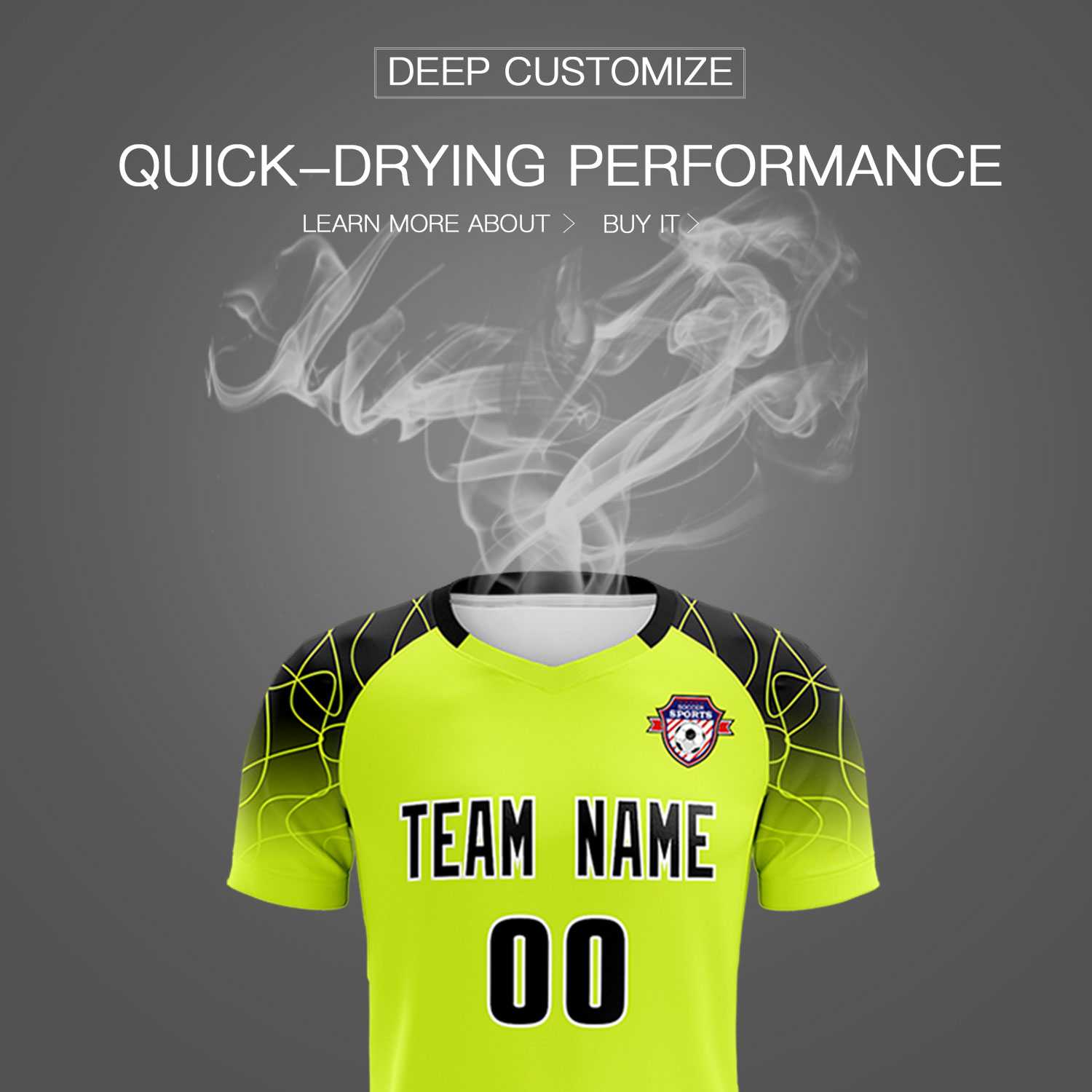 Custom Neon Green Classic Soccer Training Sets Jersey For Adults/Kids