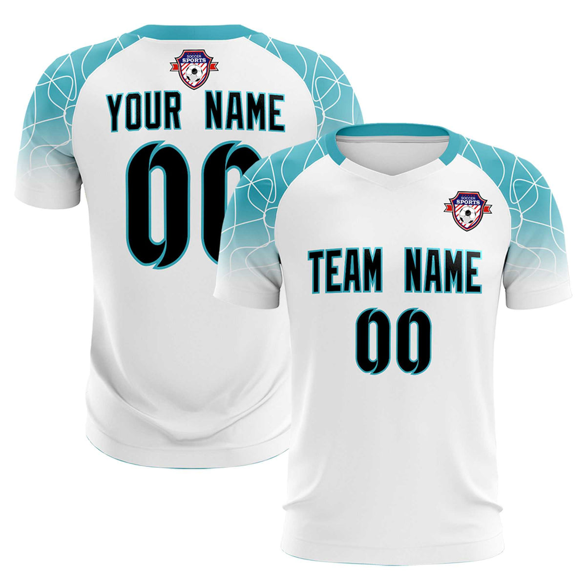 Custom White Classic Soccer Training Sets Jersey For Adults/Kids