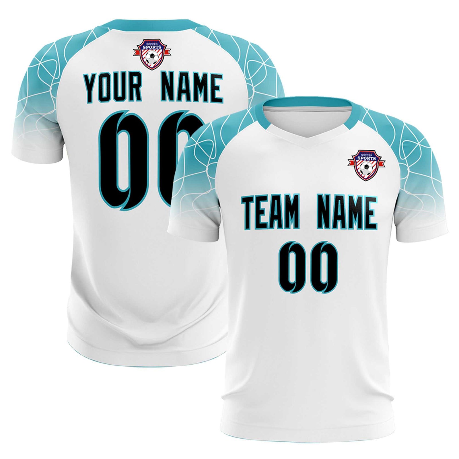 Custom White Classic Soccer Training Sets Jersey For Adults/Kids