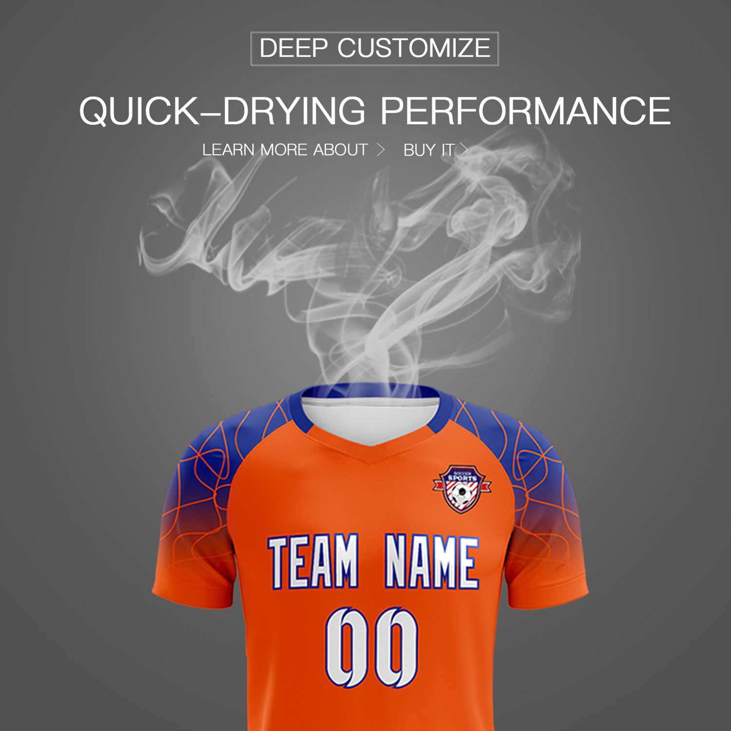 Custom Orange Classic Soccer Training Sets Jersey For Adults/Kids