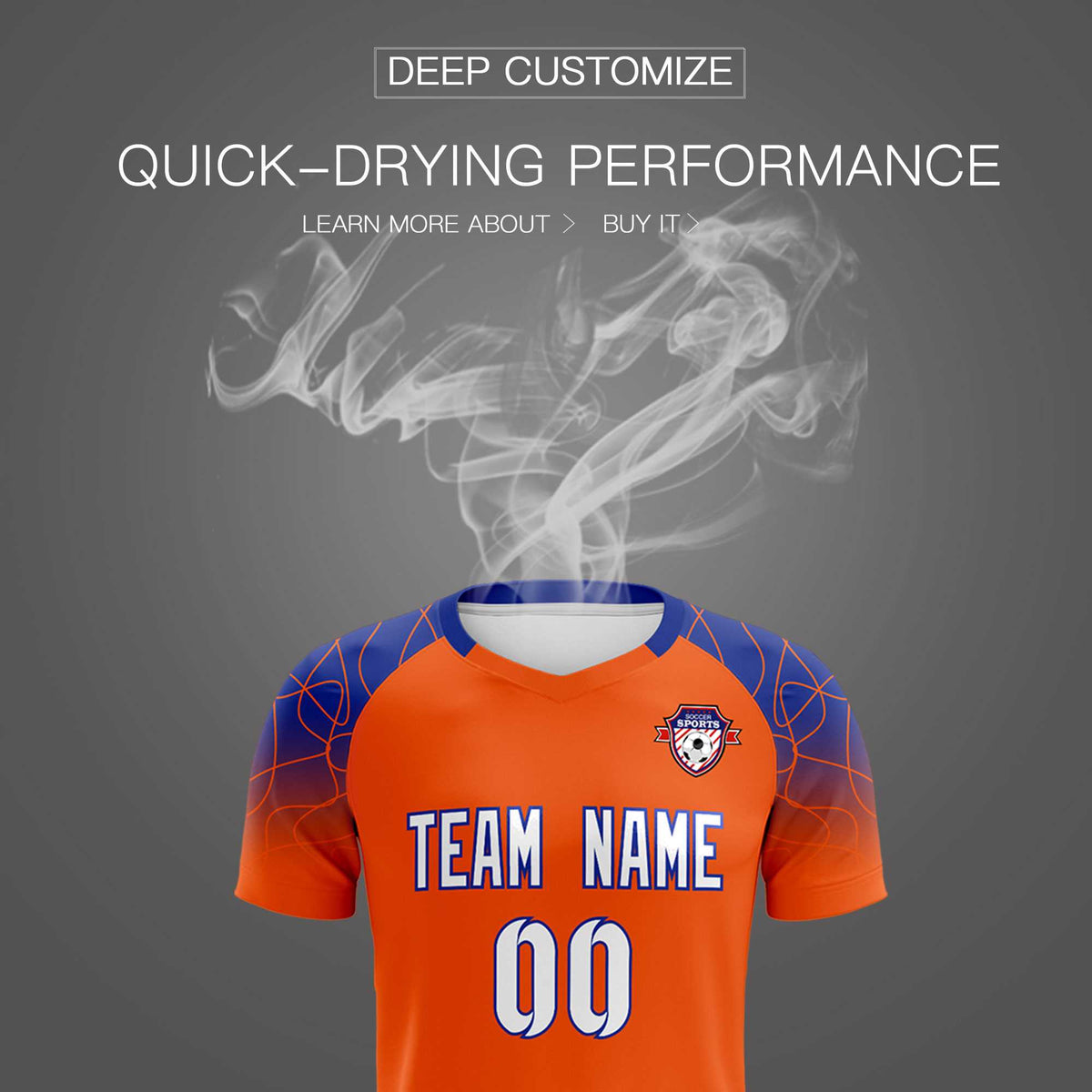 Custom Orange Classic Soccer Training Sets Jersey For Adults/Kids