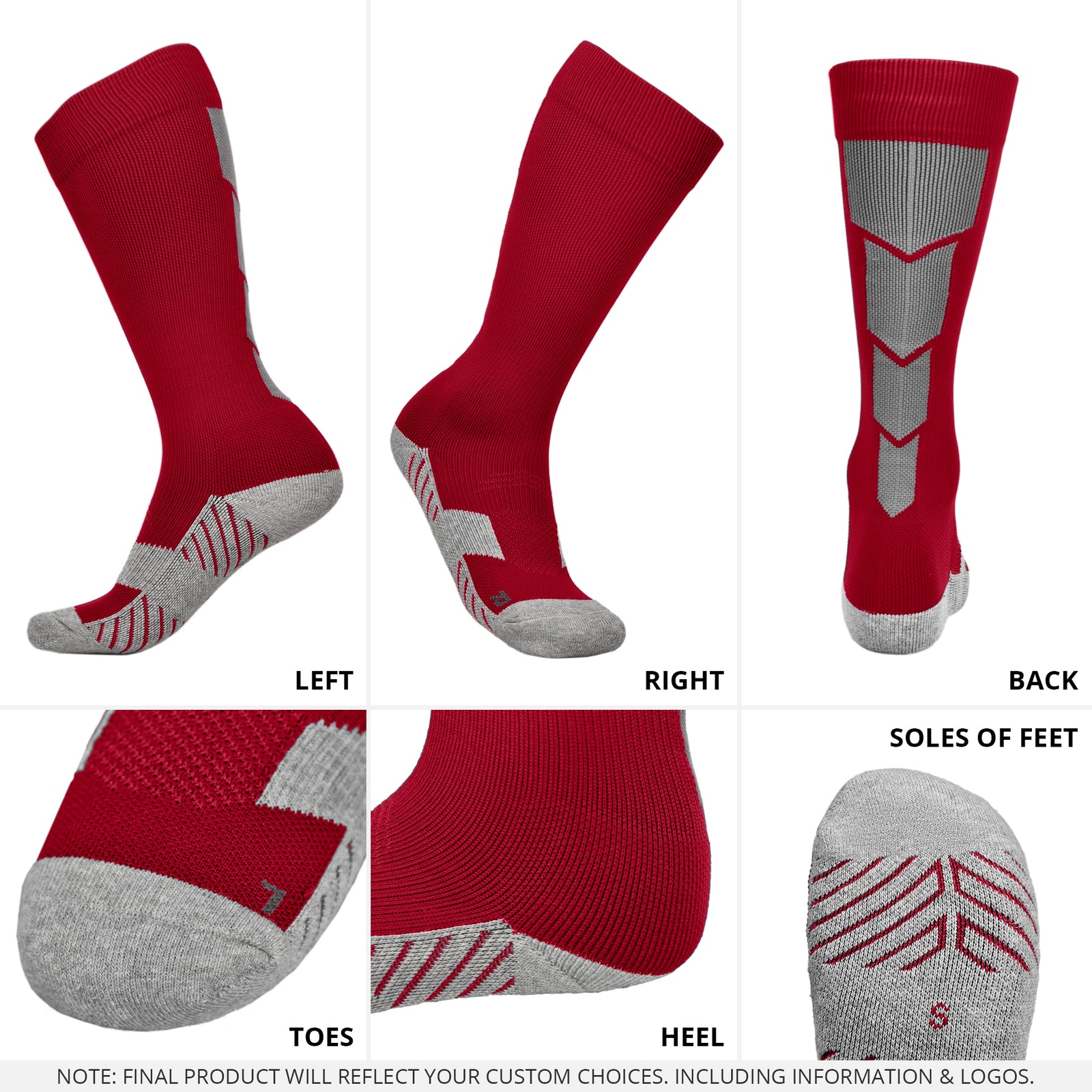 Classic Youth & Adult Unisex Soccer Socks – Multiple Colors