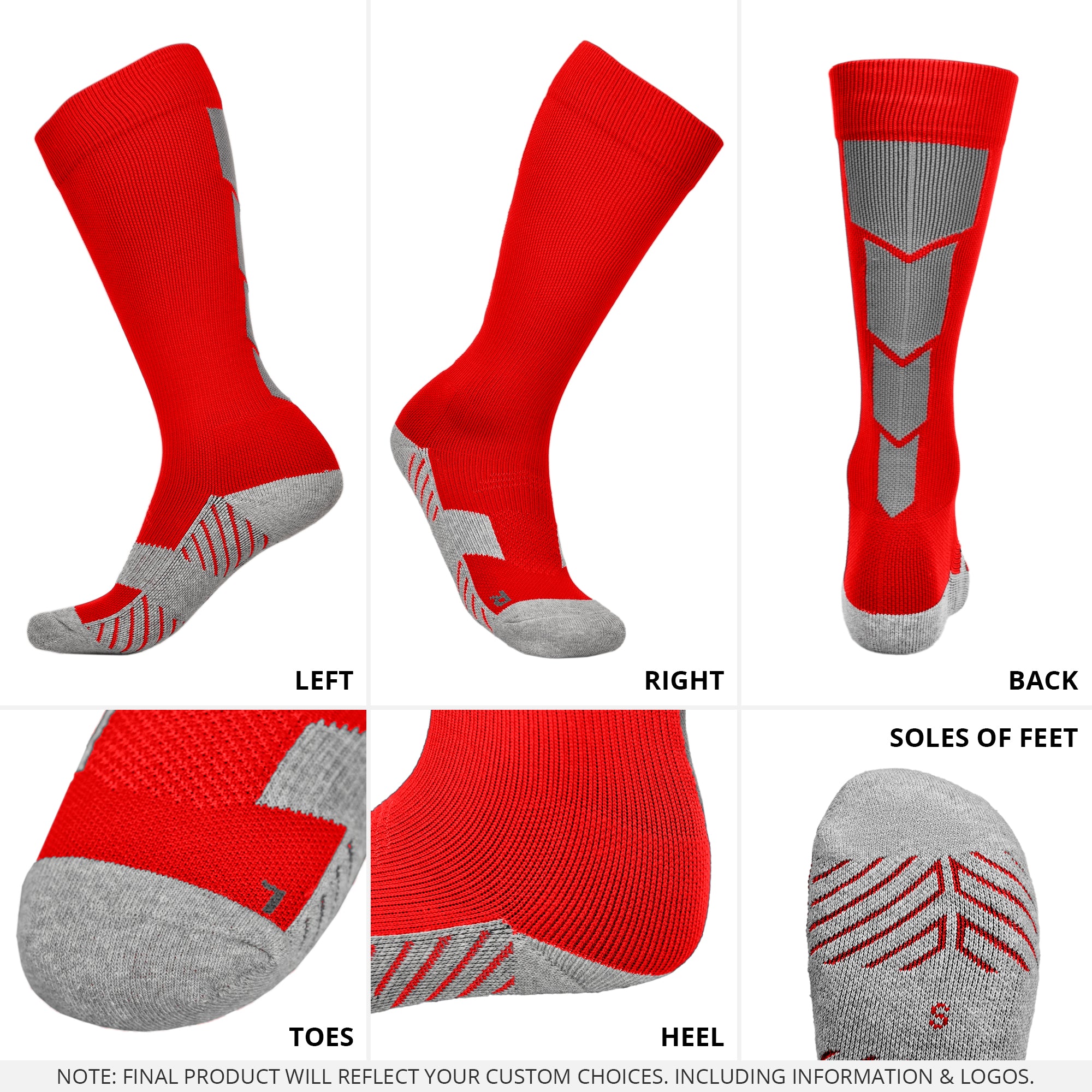 Classic Youth & Adult Unisex Soccer Socks – Multiple Colors