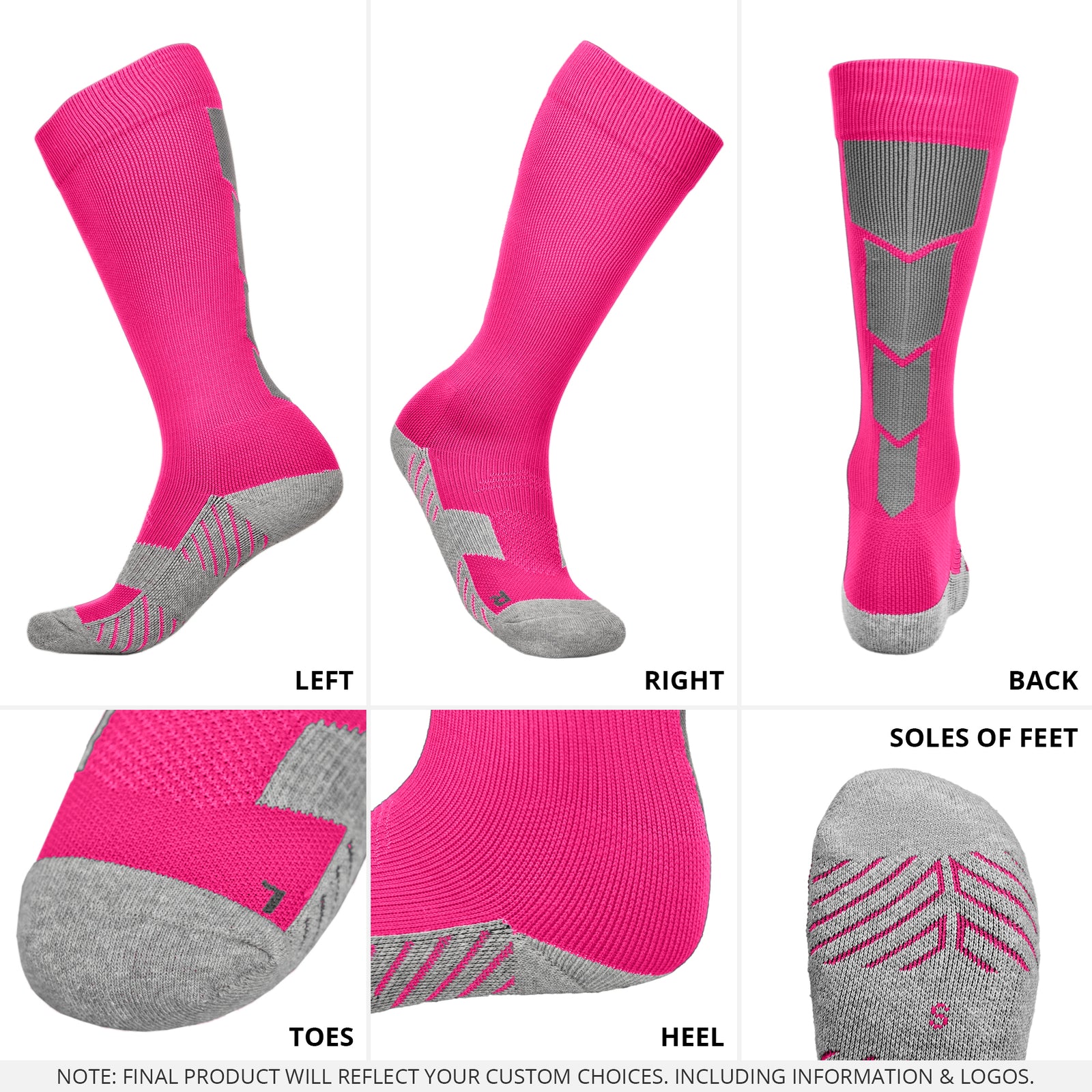 Classic Youth & Adult Unisex Soccer Socks – Multiple Colors