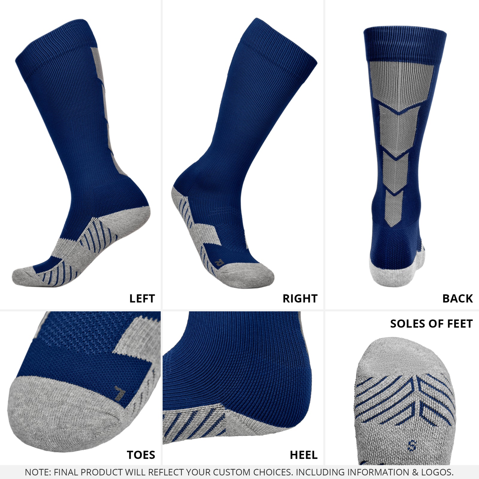 Classic Youth & Adult Unisex Soccer Socks – Multiple Colors