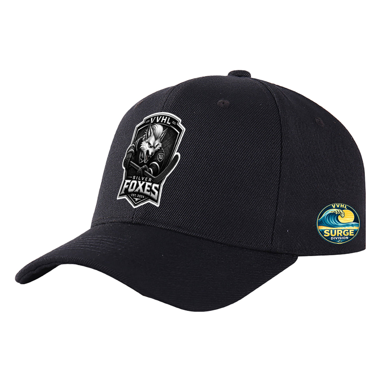 VVHL S11 Season × Silver Fox3D Puff Embroidery Flat Embroidery Baseball Cap
