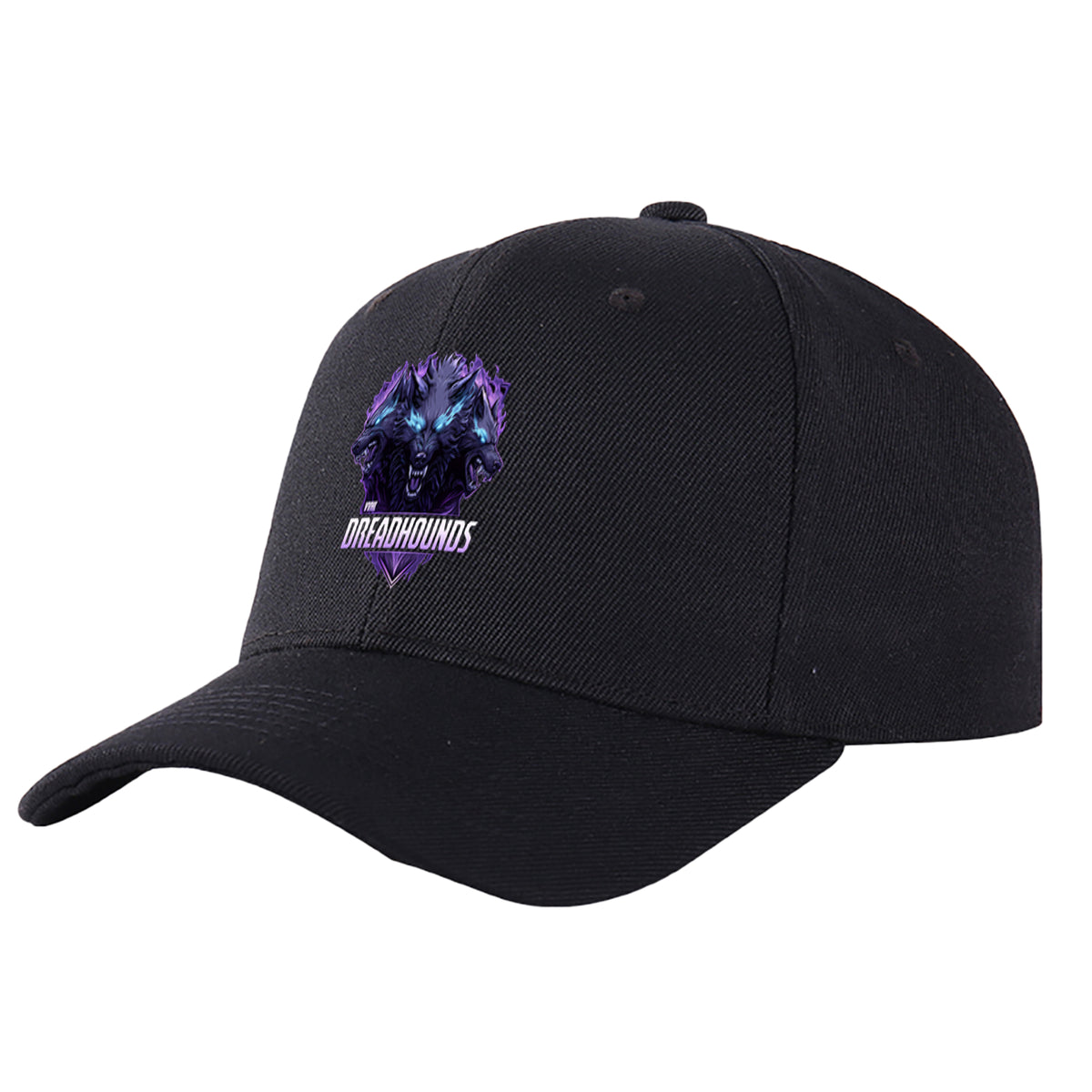VVHL Black S9-Dreadhounds 3D Puff Embroidery Flat Embroidery Baseball Cap