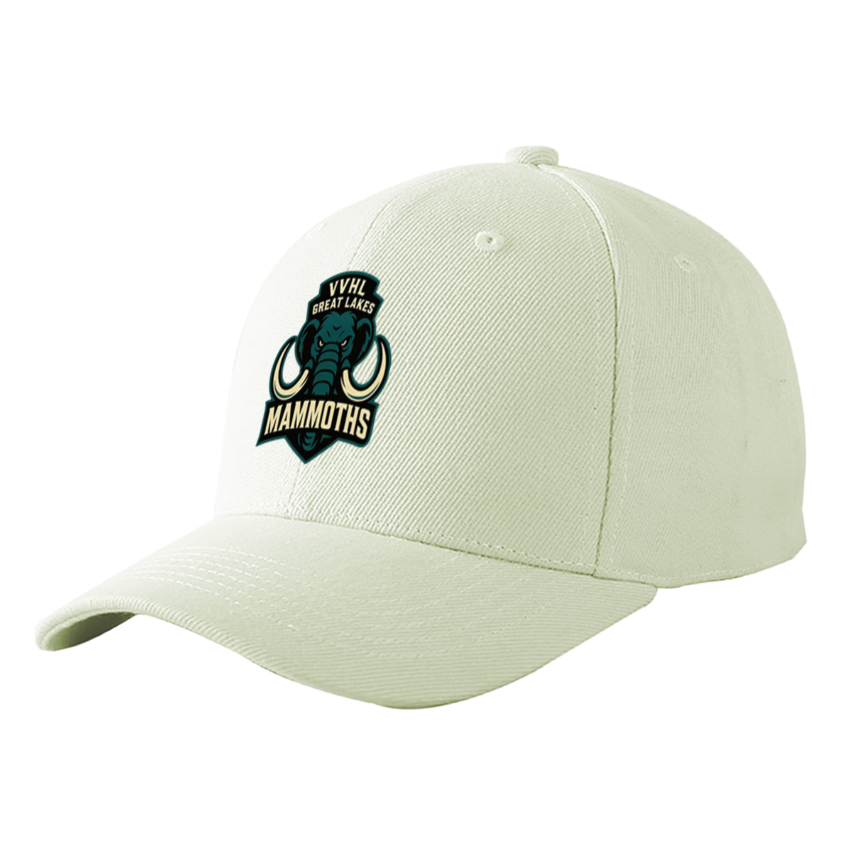 VVHL Cream S9-Great-Lakes-Mammoths 3D Puff Embroidery Flat Embroidery Baseball Cap