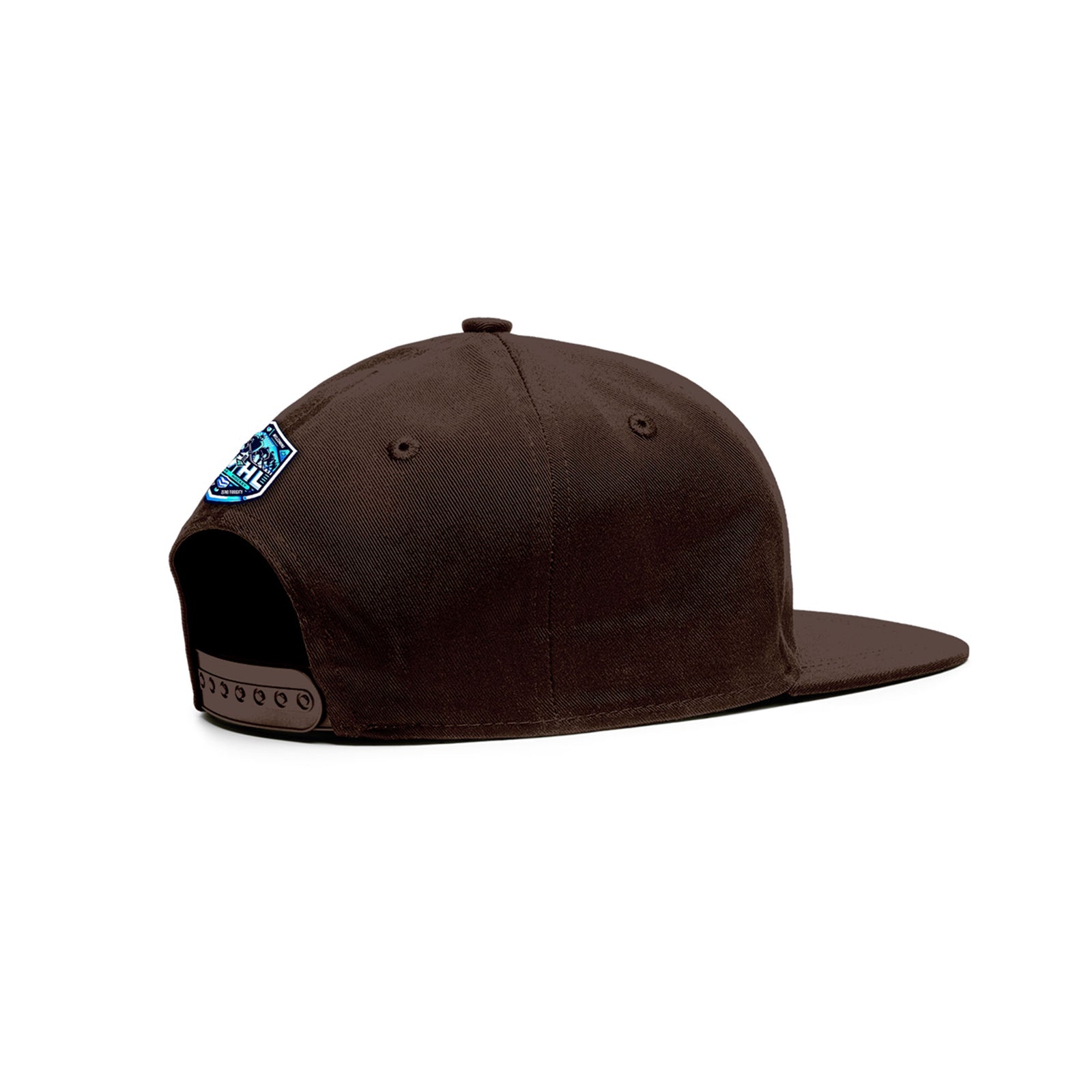 VVHL Brown S7-HANGRY-MOOSE 3D Puff Embroidery Flat Embroidery Baseball Cap