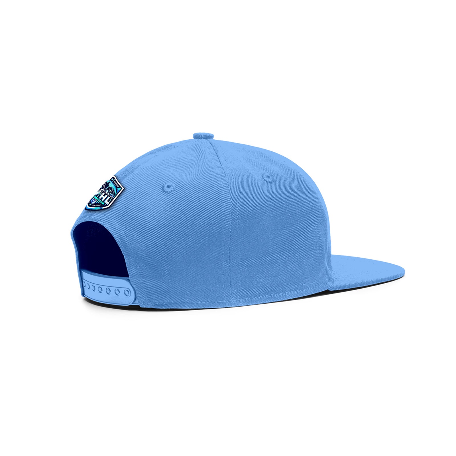 VVHL Light Blue S7-Himmytown-huskies 3D Puff Embroidery Flat Embroidery Baseball Cap