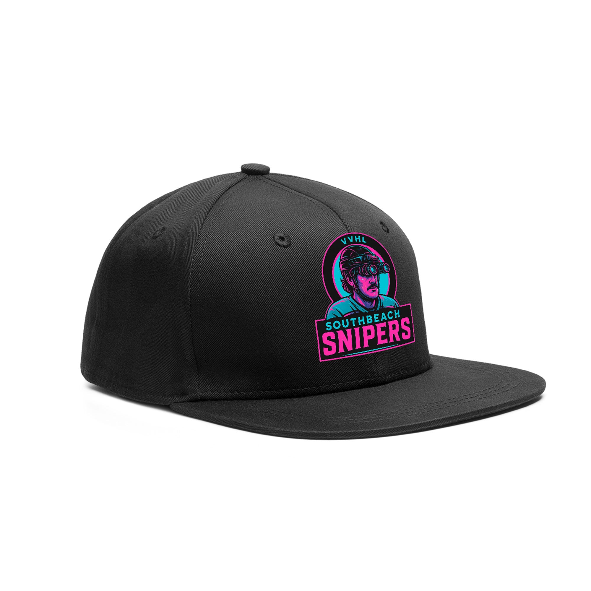 VVHL Black S7-Southbeach-snipers 3D Puff Embroidery Flat Embroidery Baseball Cap