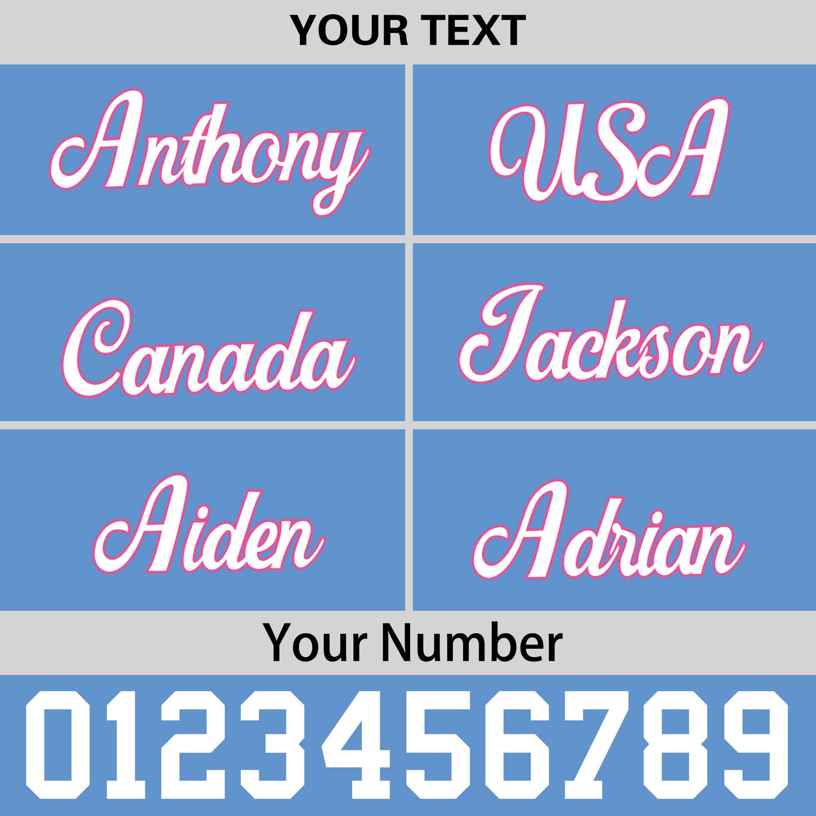 Custom Powder Blue 3D Puff Embroidery Flat Embroidery Casual Sport Baseball Cap