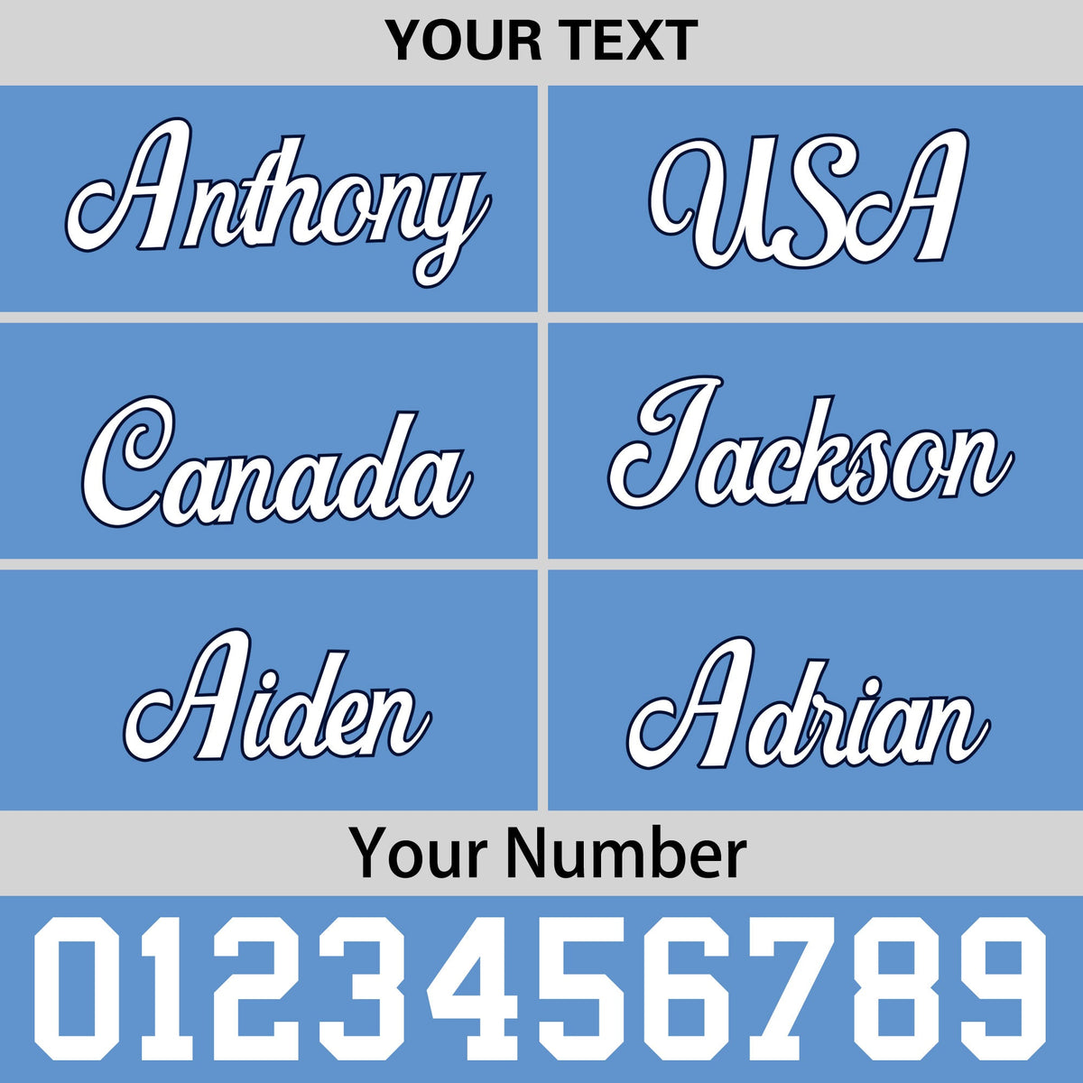 Custom Powder Blue 3D Puff Embroidery Flat Embroidery Casual Sport Baseball Cap