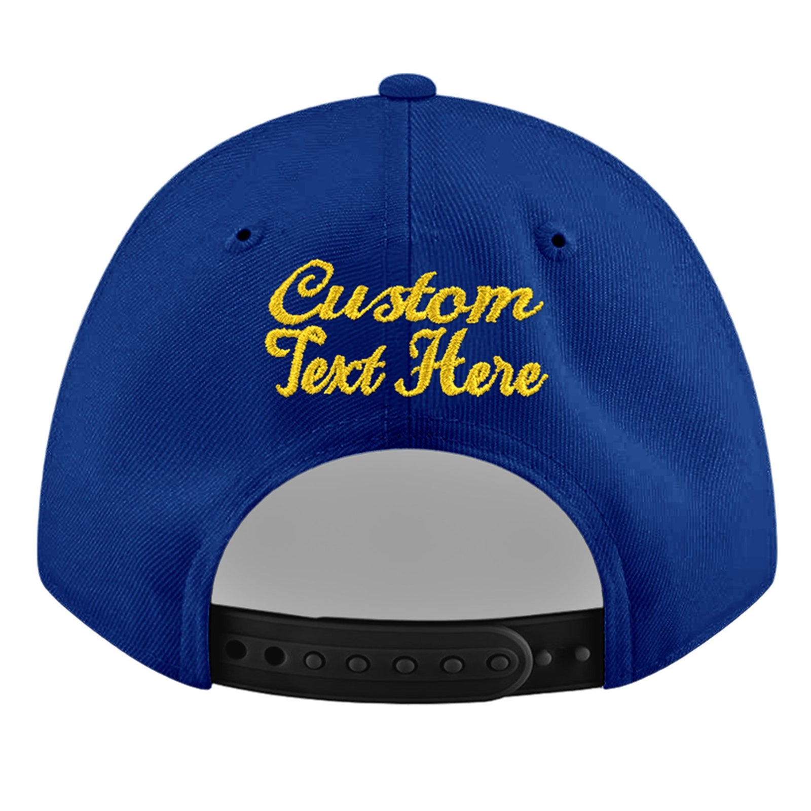 Custom Royal 3D Puff Embroidery Flat Embroidery Casual Sport Baseball Cap