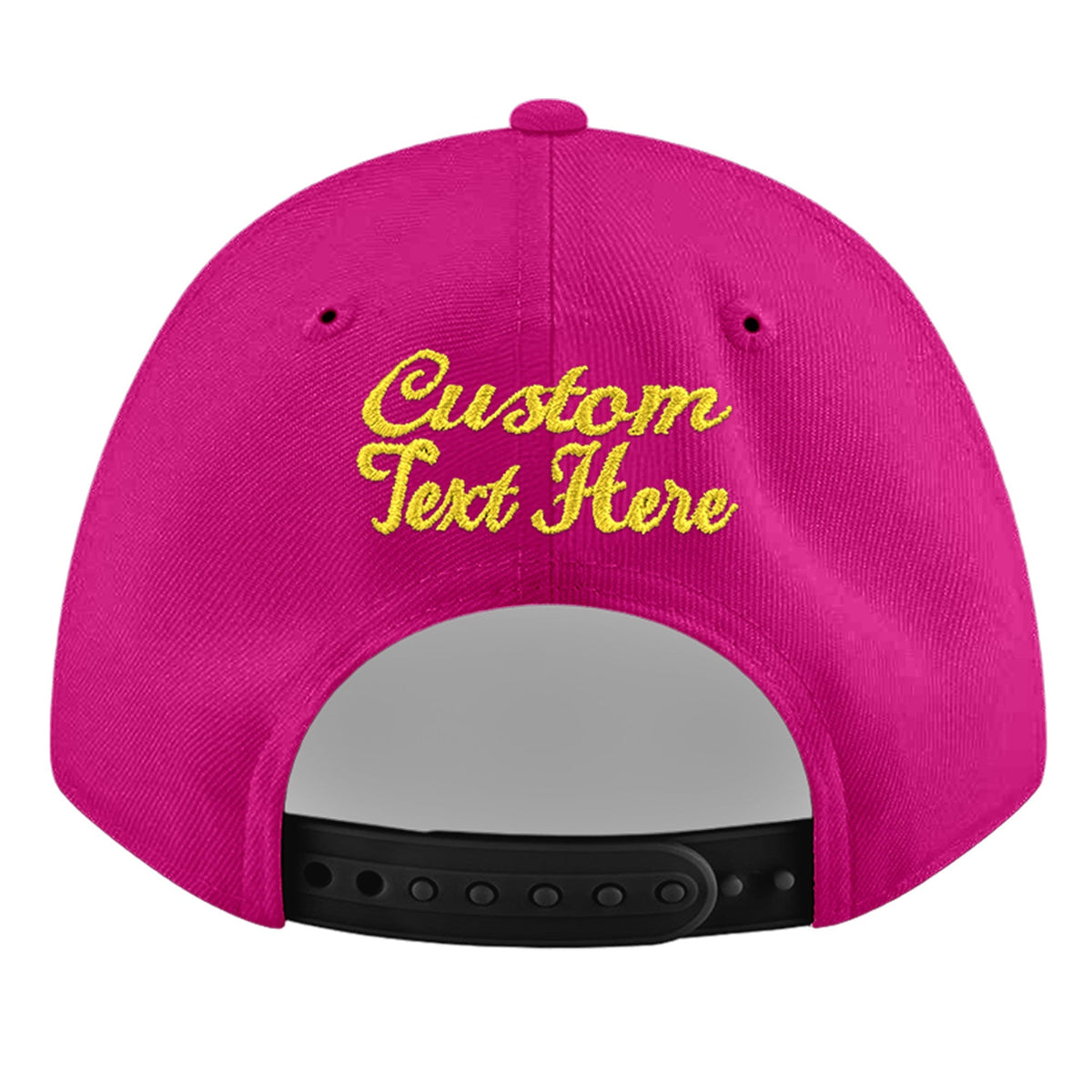 Custom Rose Red 3D Puff Embroidery Flat Embroidery Casual Sport Baseball Cap