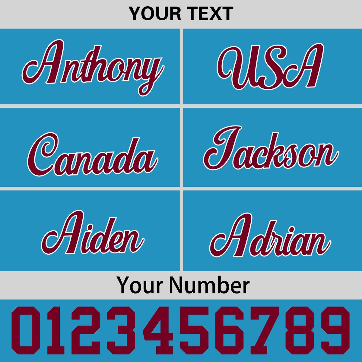 Custom Light Blue 3D Puff Embroidery Flat Embroidery Casual Sport Baseball Cap