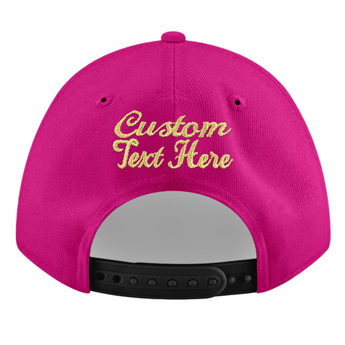 Custom Rose Red 3D Puff Embroidery Flat Embroidery Casual Sport Baseball Cap