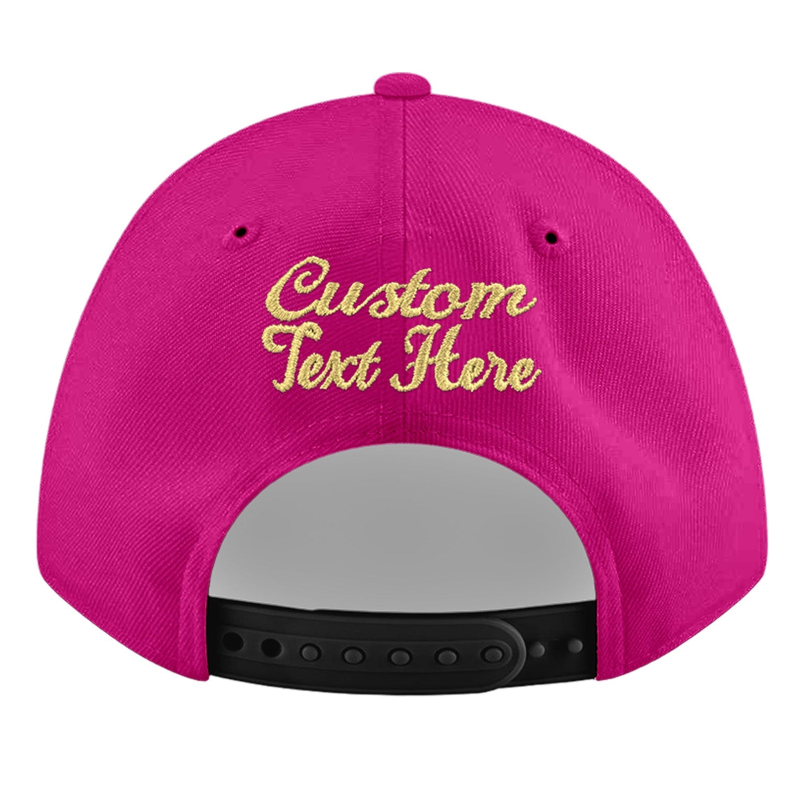 Custom Rose Red 3D Puff Embroidery Flat Embroidery Casual Sport Baseball Cap