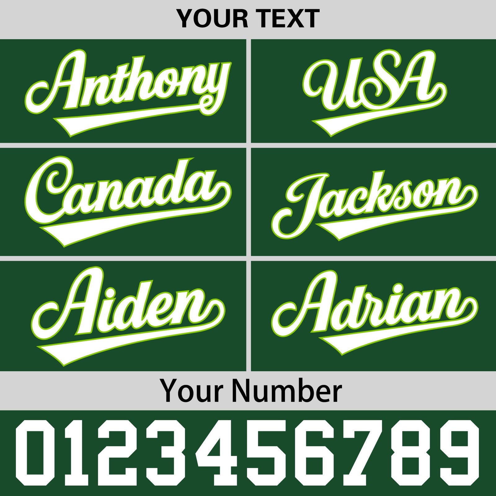 Custom Green 3D Puff Embroidery Flat Embroidery Casual Sport Baseball Cap