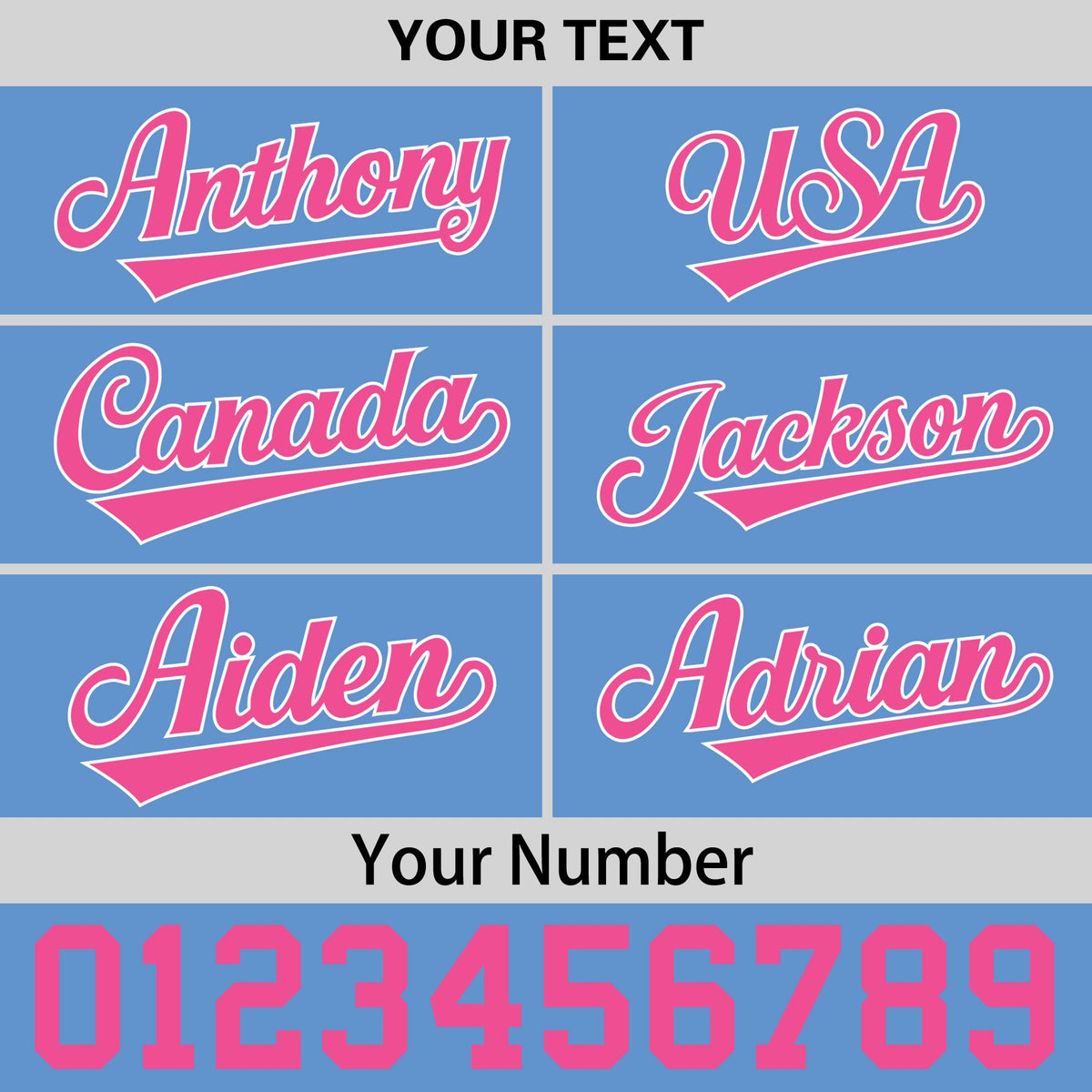 Custom Powder Blue 3D Puff Embroidery Flat Embroidery Casual Sport Baseball Cap