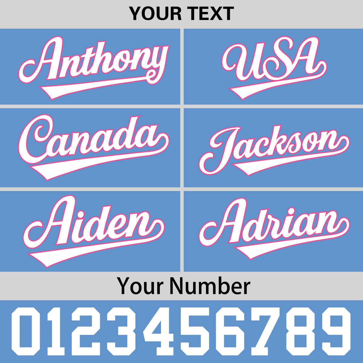 Custom Powder Blue 3D Puff Embroidery Flat Embroidery Casual Sport Baseball Cap