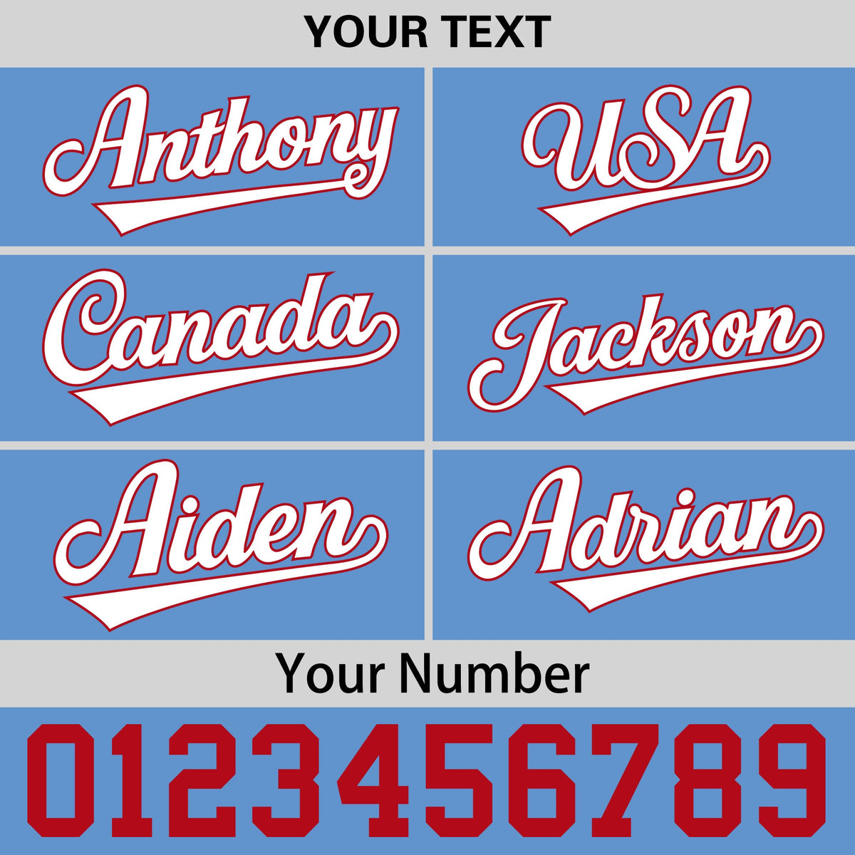 Custom Powder Blue 3D Puff Embroidery Flat Embroidery Casual Sport Baseball Cap