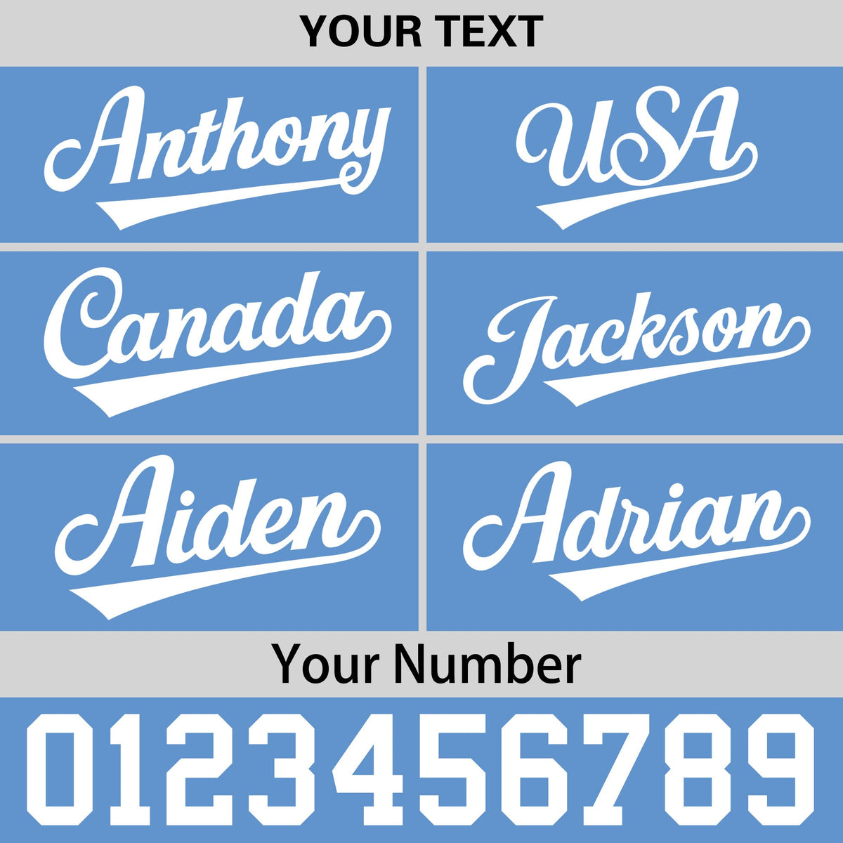 Custom Powder Blue 3D Puff Embroidery Flat Embroidery Casual Sport Baseball Cap