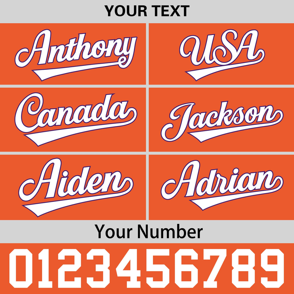 Custom Orange 3D Puff Embroidery Flat Embroidery Casual Sport Baseball Cap