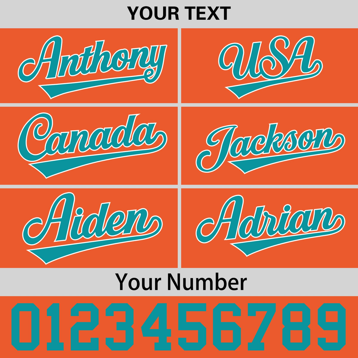 Custom Orange 3D Puff Embroidery Flat Embroidery Casual Sport Baseball Cap