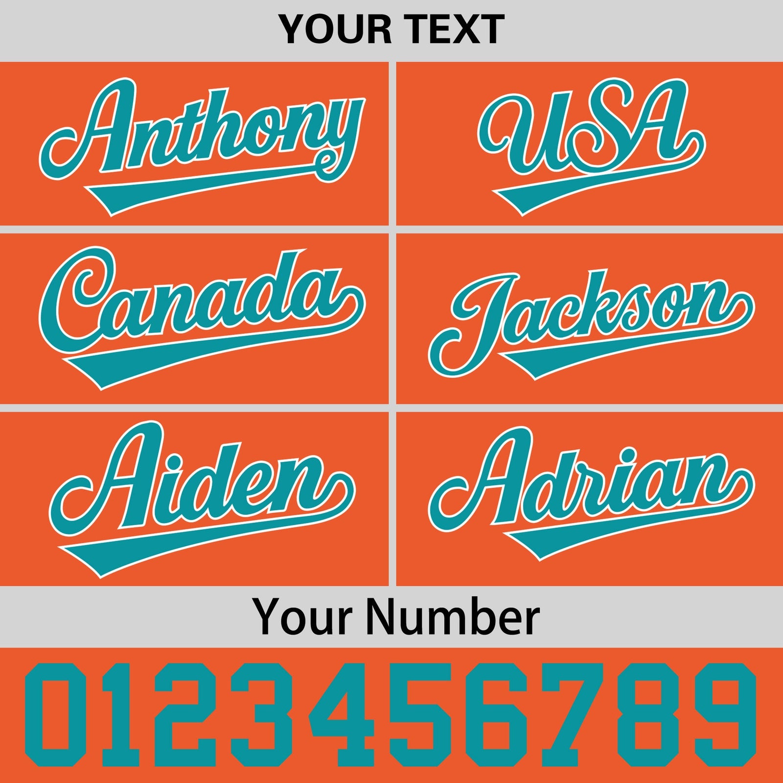 Custom Orange 3D Puff Embroidery Flat Embroidery Casual Sport Baseball Cap