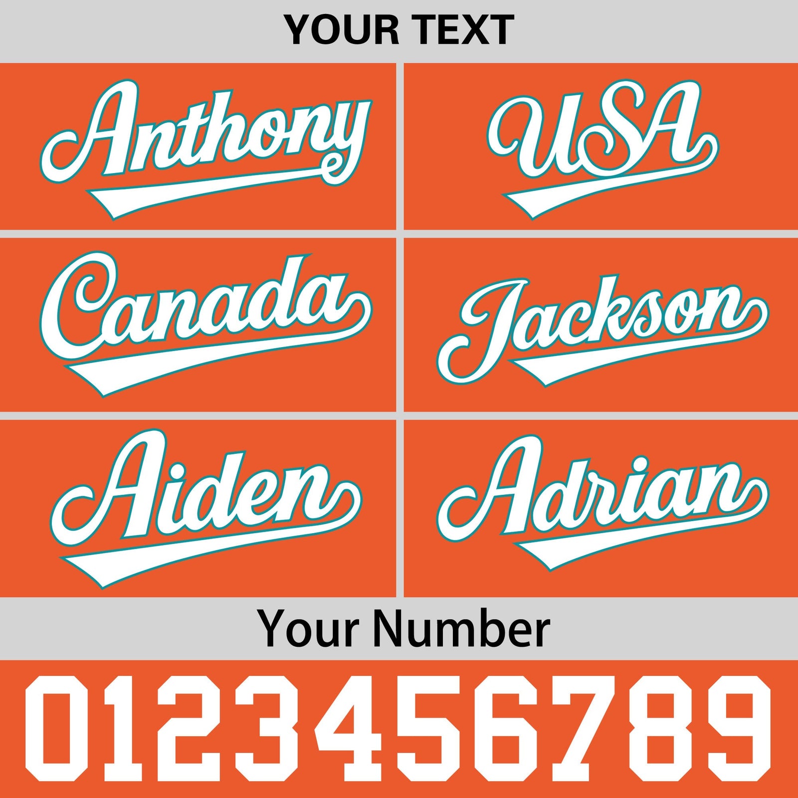 Custom Orange 3D Puff Embroidery Flat Embroidery Casual Sport Baseball Cap