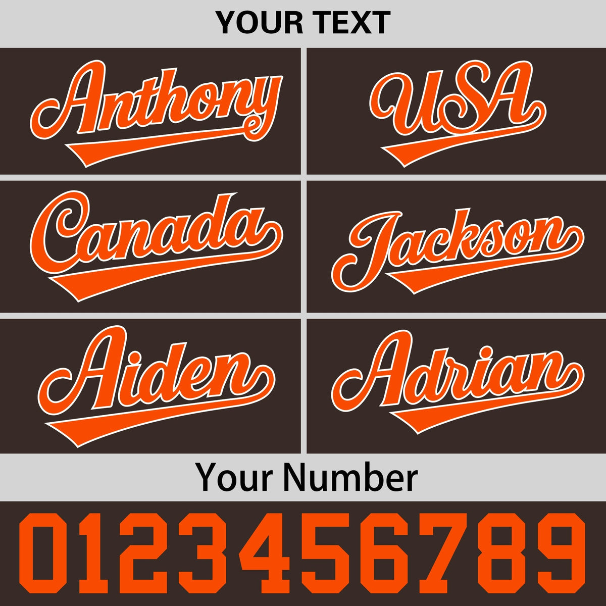 Custom Brown 3D Puff Embroidery Flat Embroidery Casual Sport Baseball Cap