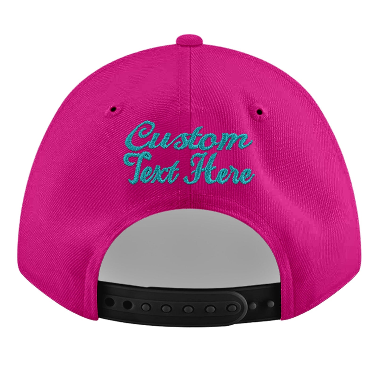Custom Rose Red 3D Puff Embroidery Flat Embroidery Casual Sport Baseball Cap