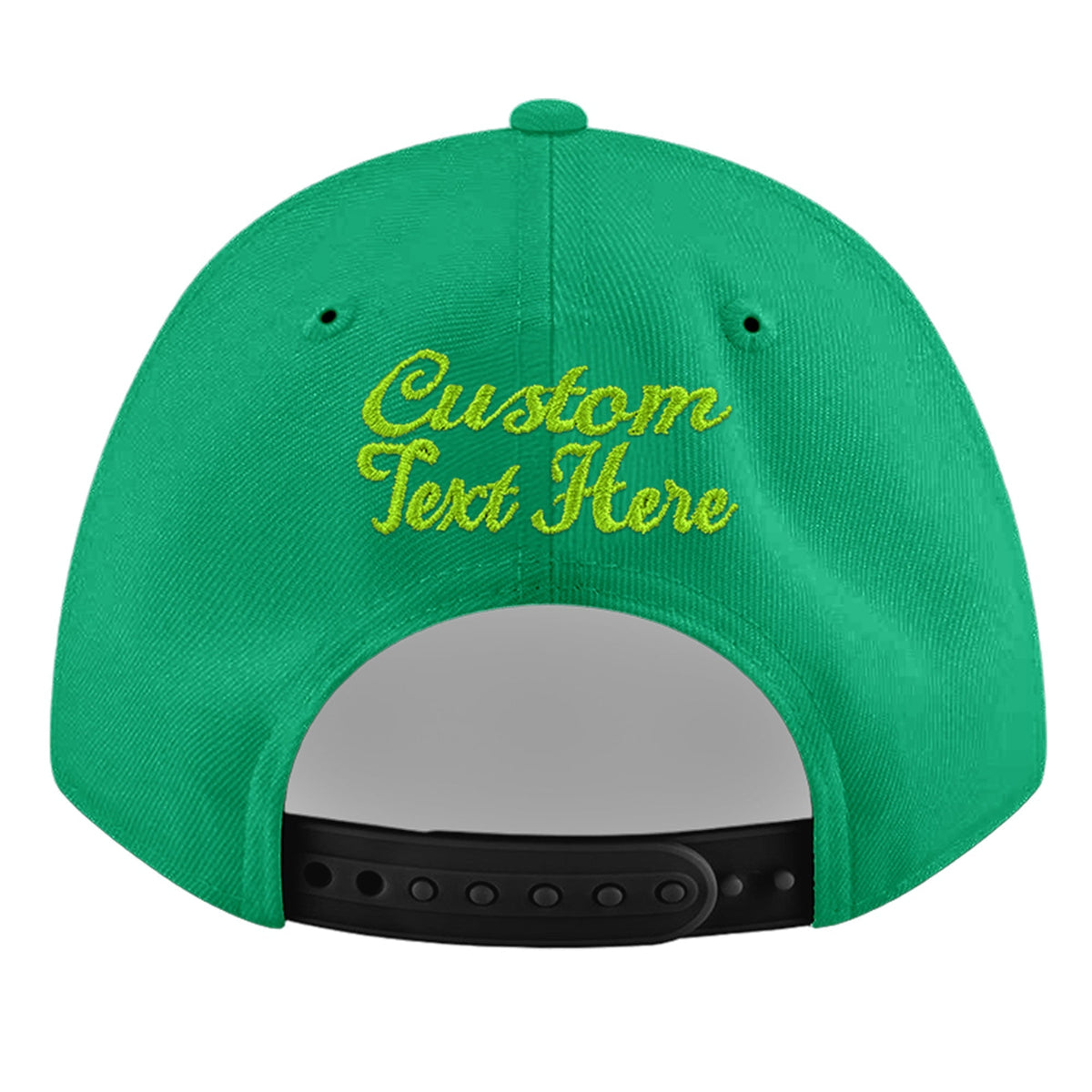 Custom Aqua 3D Puff Embroidery Flat Embroidery Casual Sport Baseball Cap