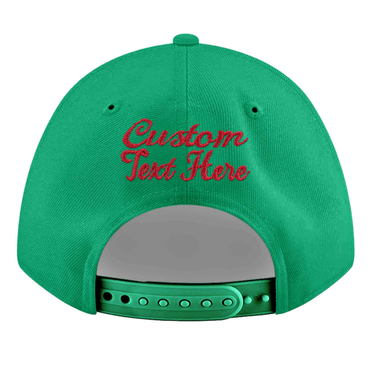 Custom Aqua 3D Puff Embroidery Flat Embroidery Casual Sport Baseball Cap