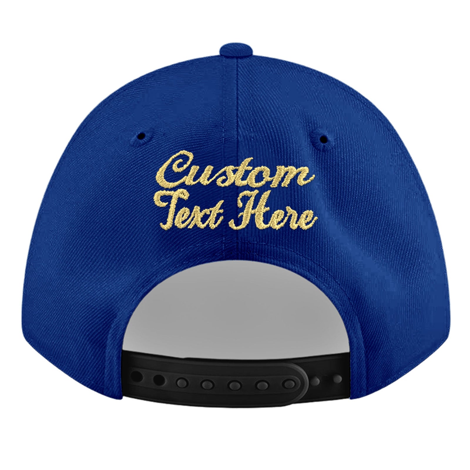 Custom Royal 3D Puff Embroidery Flat Embroidery Casual Sport Baseball Cap