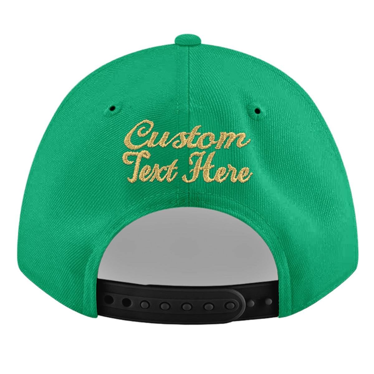 Custom Aqua 3D Puff Embroidery Flat Embroidery Casual Sport Baseball Cap