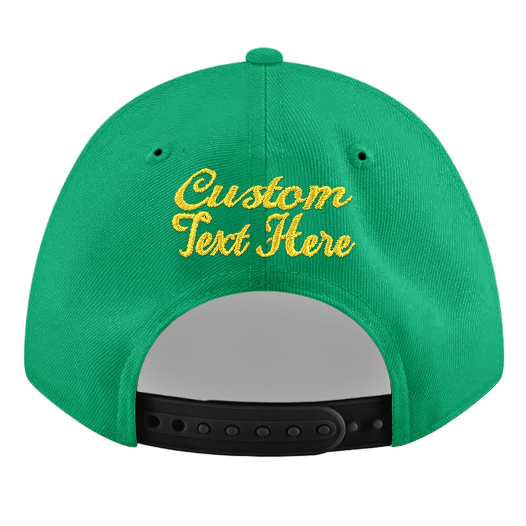 Custom Aqua 3D Puff Embroidery Flat Embroidery Casual Sport Baseball Cap