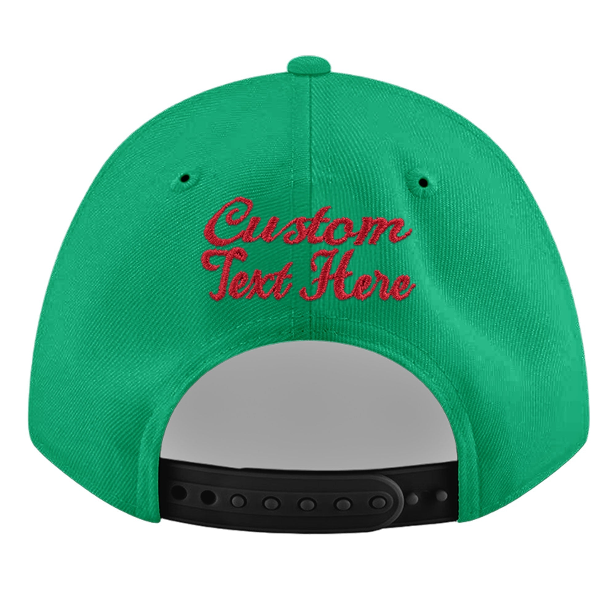 Custom Aqua 3D Puff Embroidery Flat Embroidery Casual Sport Baseball Cap