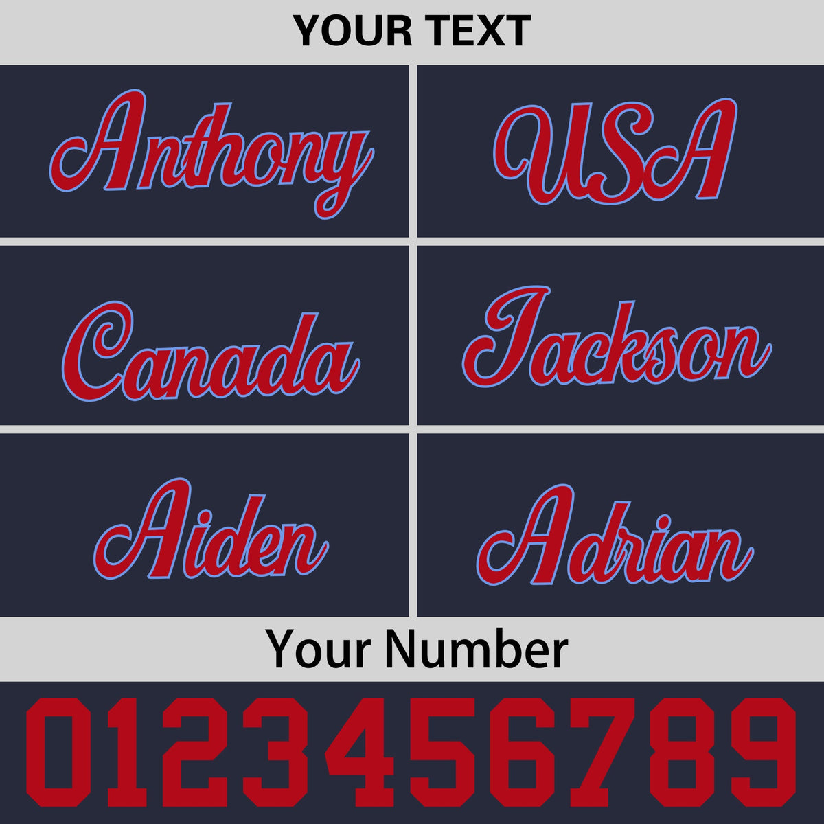 Custom Navy Red 3D Puff Embroidery Flat Embroidery Casual Sport Baseball Cap