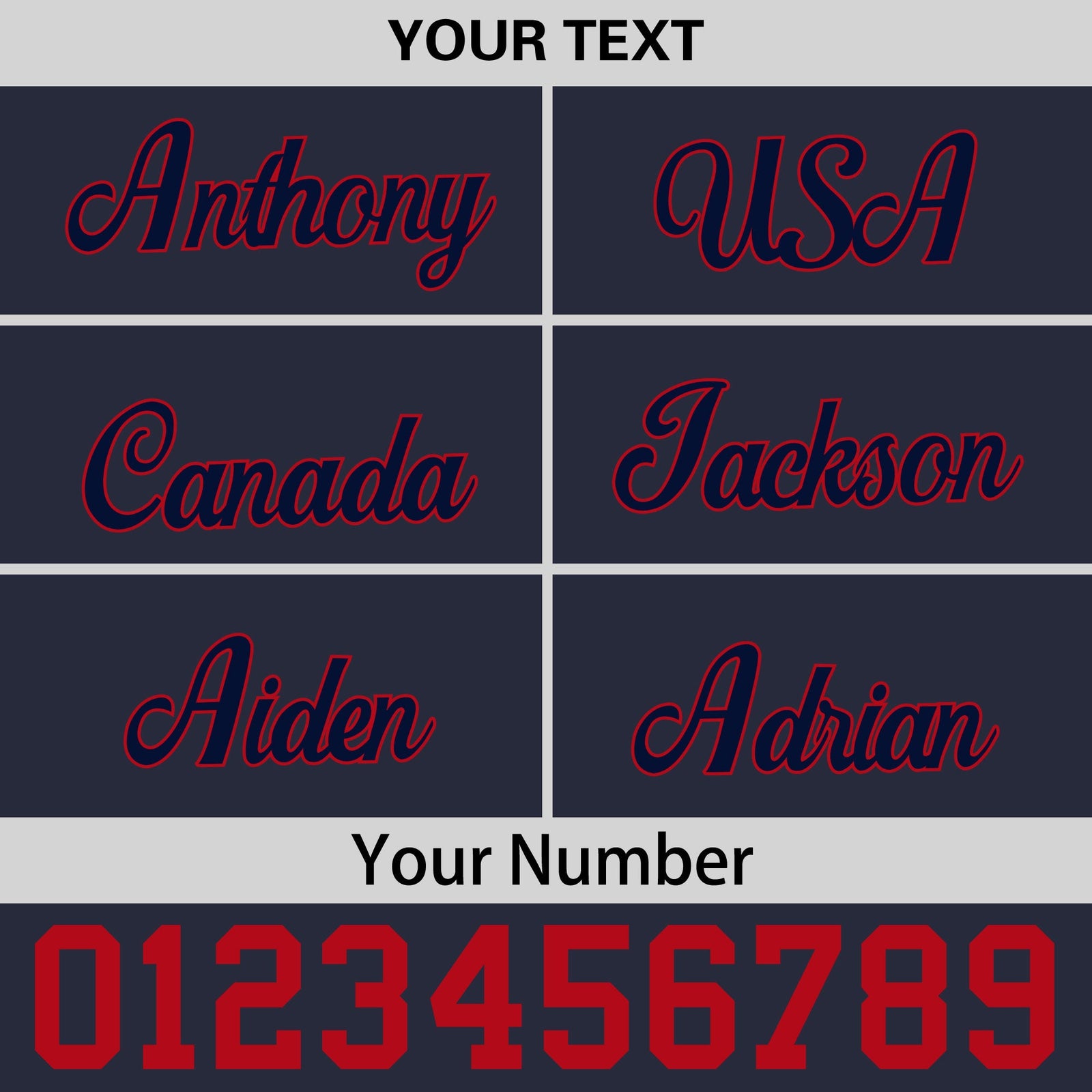 Custom Navy Red 3D Puff Embroidery Flat Embroidery Casual Sport Baseball Cap