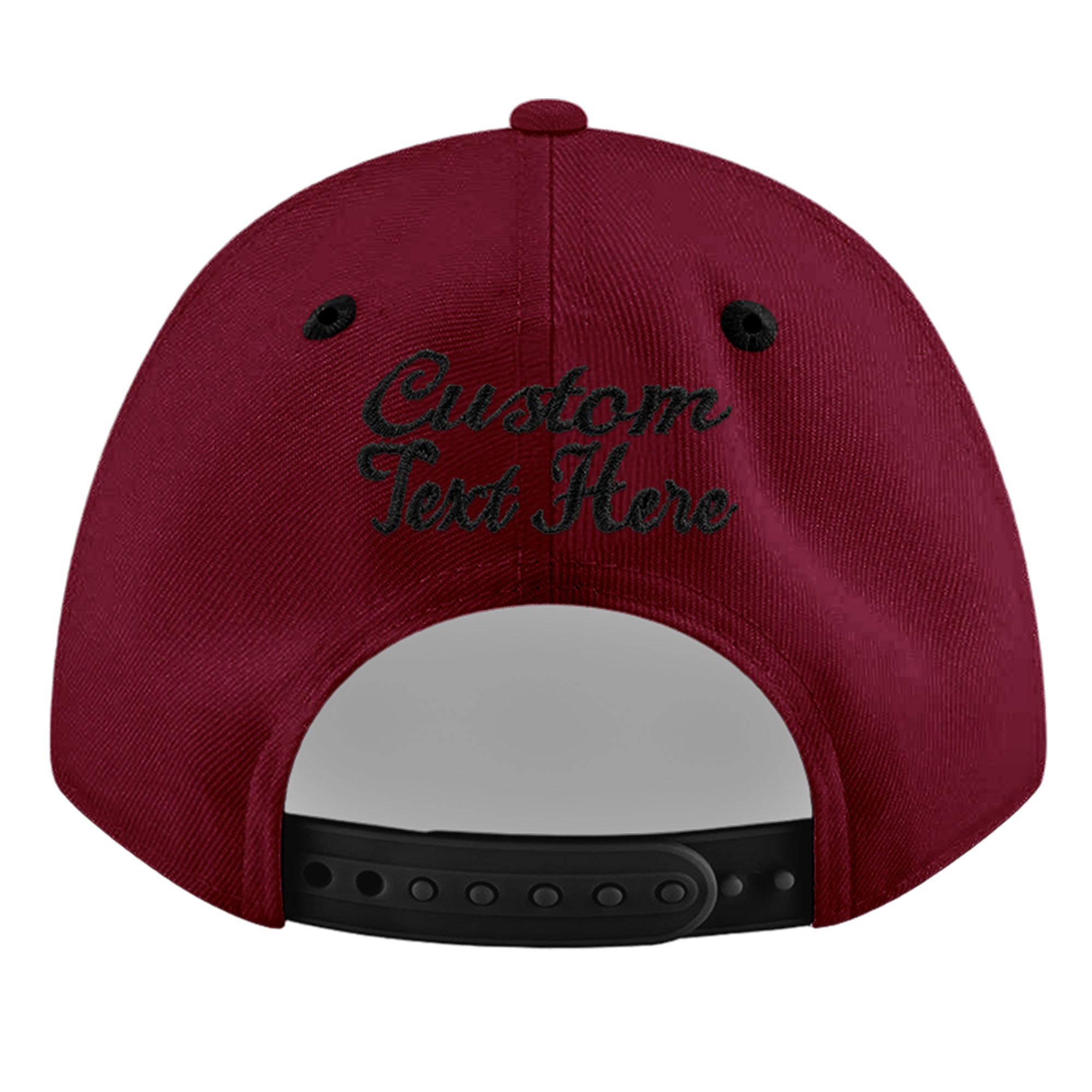 Custom Navy Orange 3D Puff Embroidery Flat Embroidery Casual Sport Baseball Cap