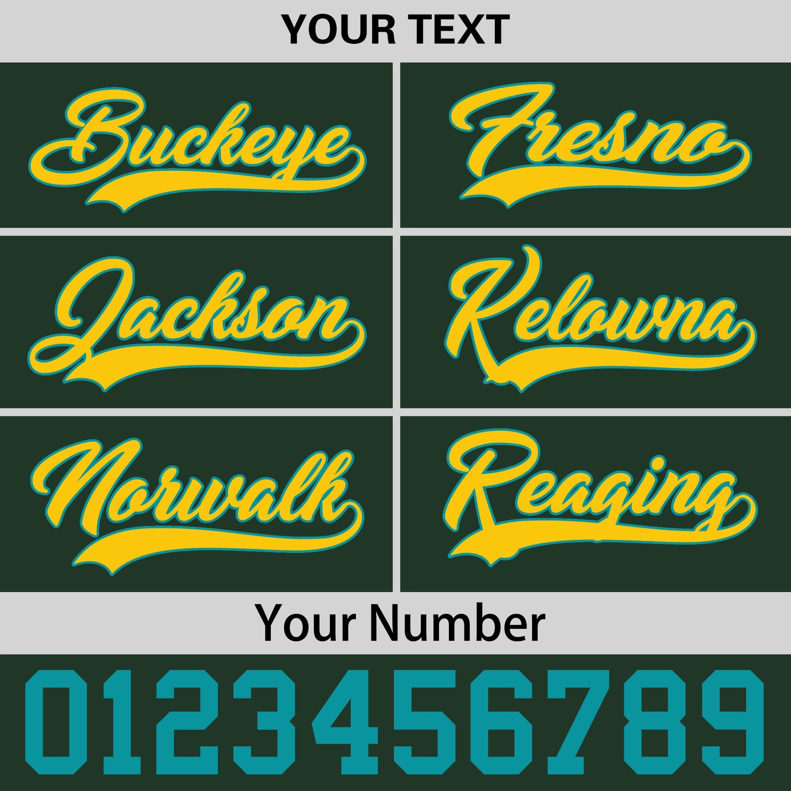 Custom Green Gold 3D Puff Embroidery Flat Embroidery Casual Sport Baseball Cap