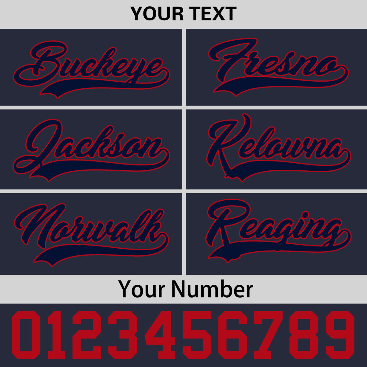 Custom Navy Red 3D Puff Embroidery Flat Embroidery Casual Sport Baseball Cap